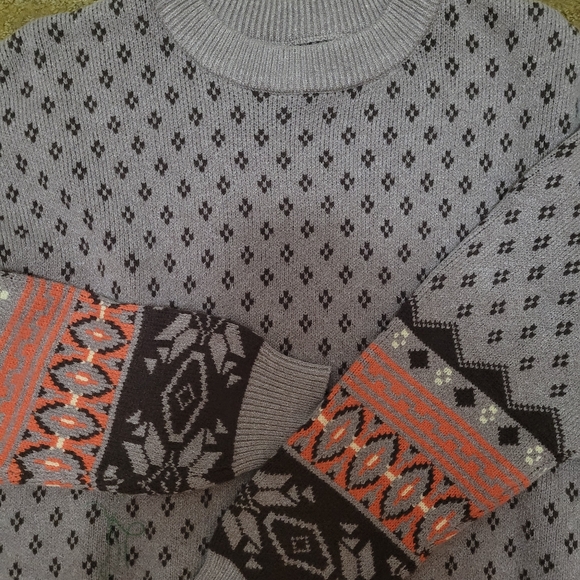 💜 New Crew Neck Printed Pullover Sweater - Picture 5 of 5